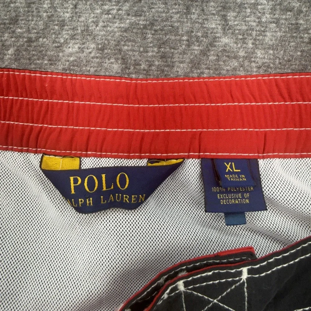 Polo Ralph Lauren Mens XL Charcoal Gray Swim Trunks Cargo Board Shorts NWT